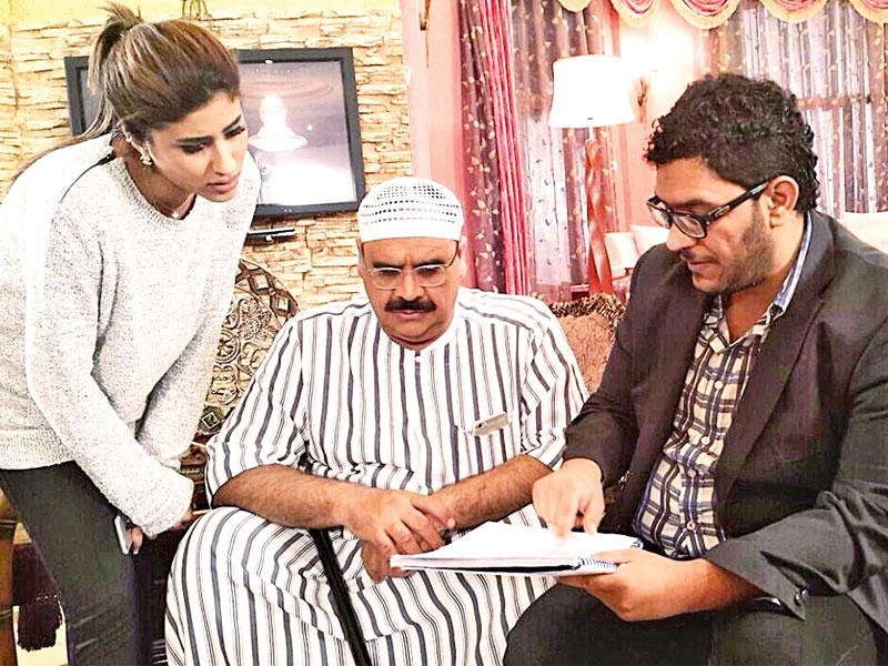 حسين المهدي مع الفنان داود حسين والفنانة ليلى عبد الله