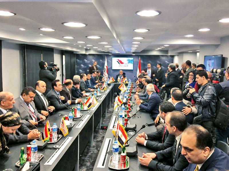 جانب من اجتماع «دعم مصر» في التجمع الأحدt(الجريدة)