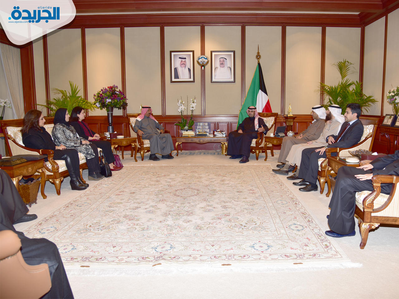 الوزير أنس الصالح يستقبل رئيس واعضاء مجلس ادارة الجهاز المركزي للمناقصات العامة بمناسبة تعيين اعضاء مجلس ادارة جدد في الجهاز