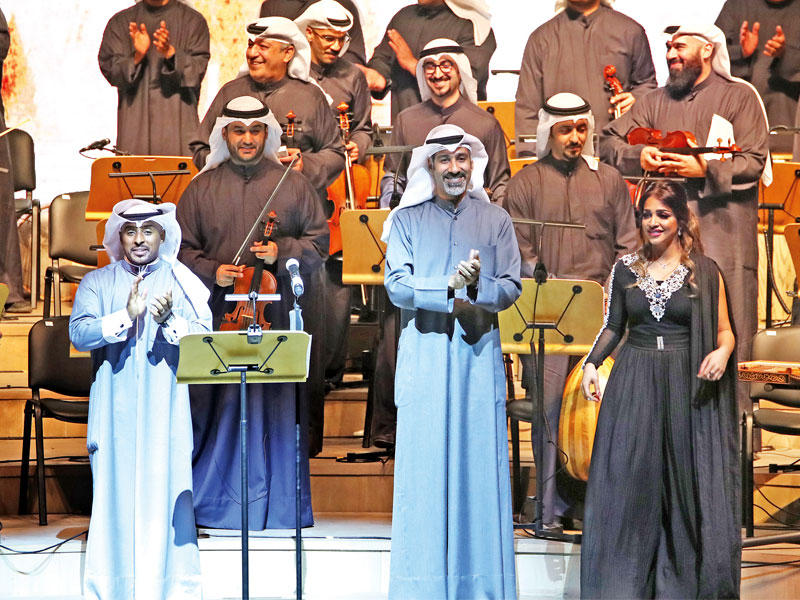 ولاء الصراف ومشعل حسين وسلطان المفتاح