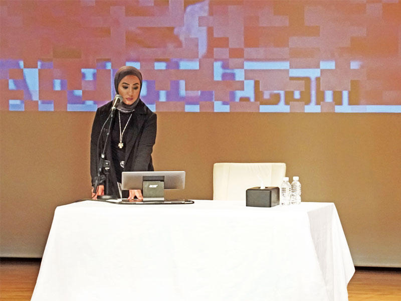 جانب من المحاضرة التوعوية في الـ AUM