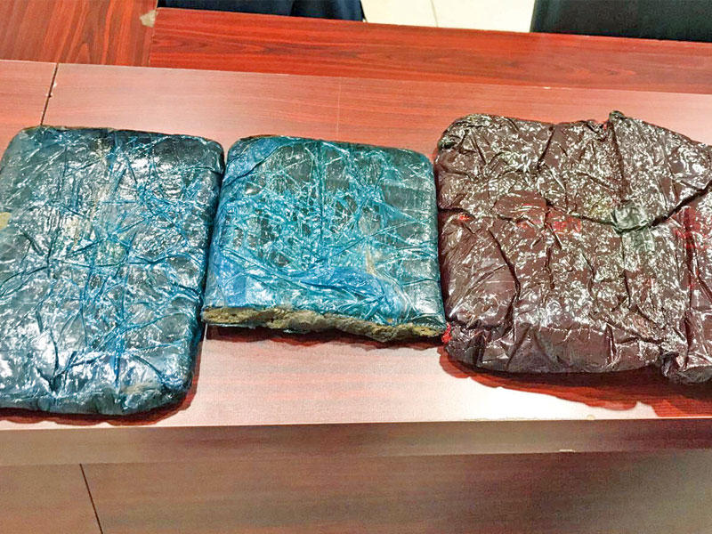 المخدرات المضبوطة