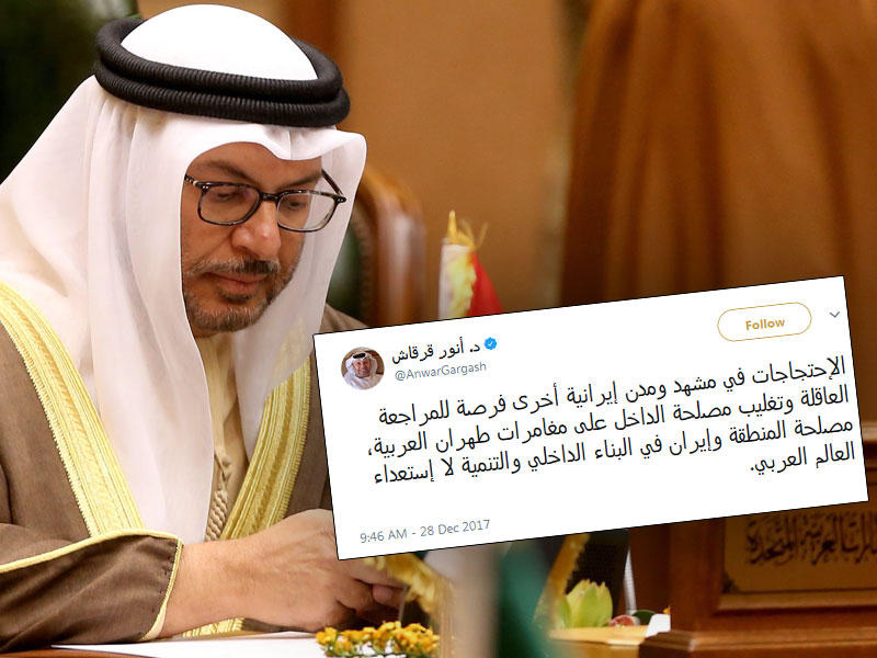 وزير الدولة الإماراتي للشؤون الخارجية أنور قرقاش