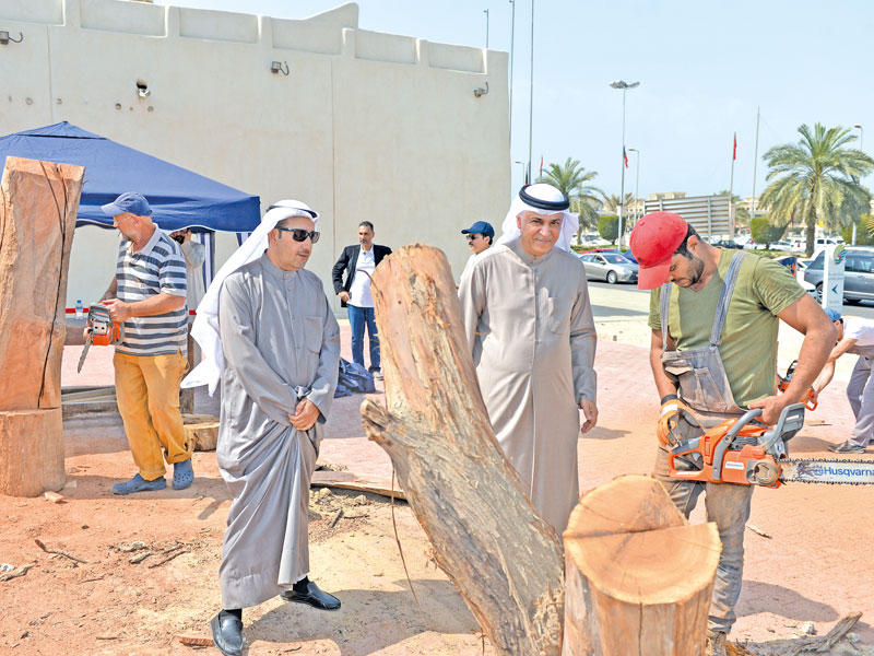 من أجواء ملتقى النحت n