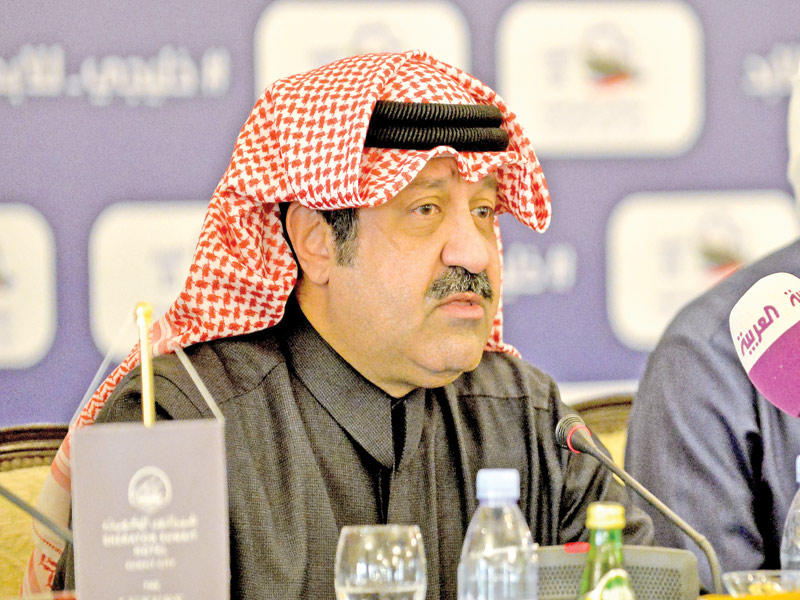 رئيس اتحاد كرة القدم رئيس اللجنة المنظمة لبطولة كأس الخليج الثالثة والعشرين الشيخ أحمد اليوسف