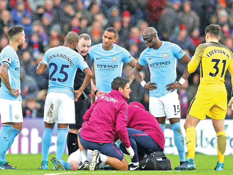 لحظة خروج دي بروين للإصابة