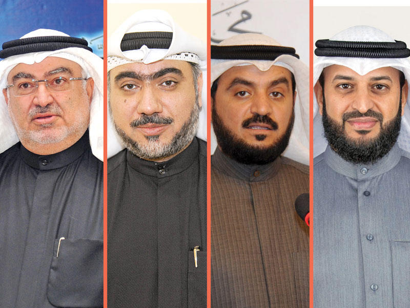 عبدالله فهاد و محمد الحويلة و خالد الشطي و خليل الصالح