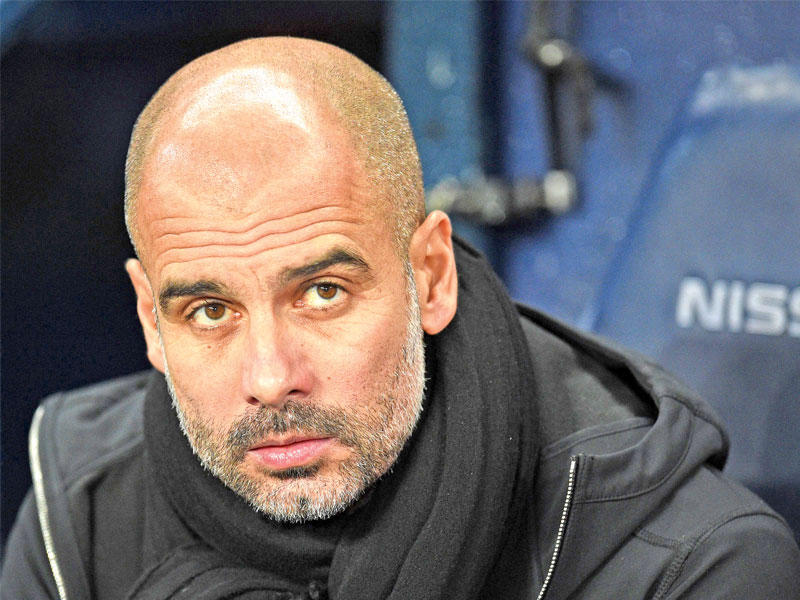  مدرب مانشستر سيتي الإنكليزي بيب غوارديولا