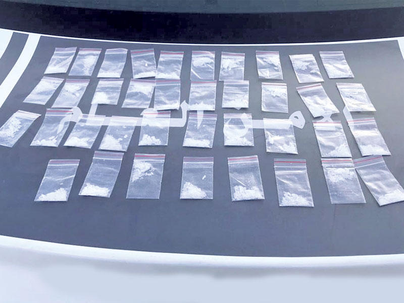 المخدرات المضبوطة