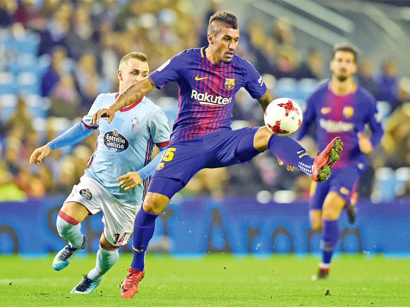 جانب من لقاء برشلونة وسلتا فيغو