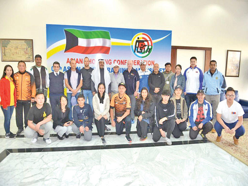 جانب من المشاركين في المعسكر التدريبي السادس لرماية «السكيت»