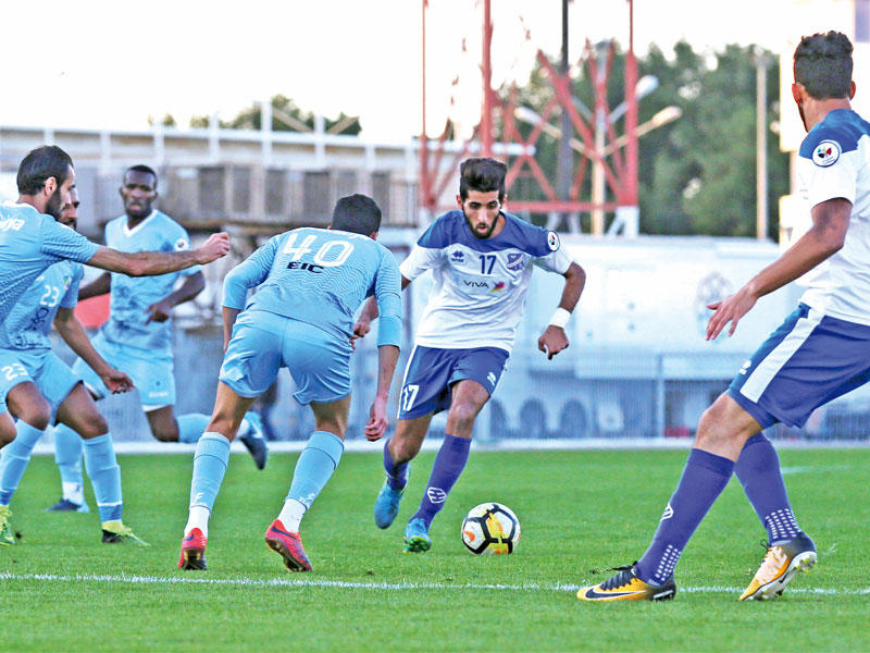 جانب من مباراة السالمية والتضامن