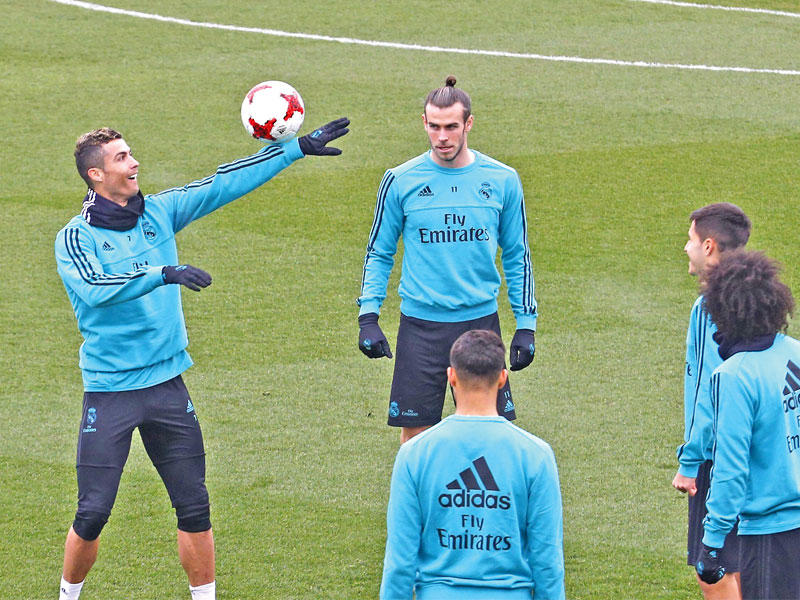 جانب من تدريبات ريال مدريد