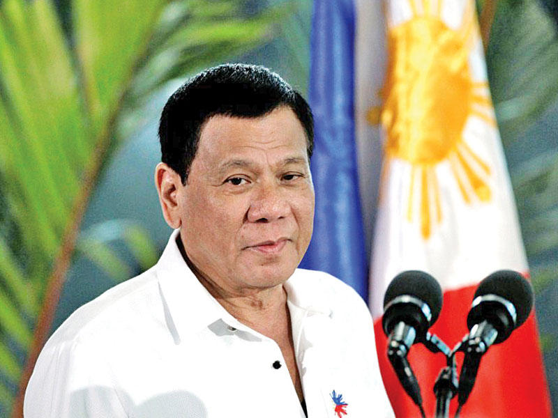  الرئيس الفلبيني رودريغو دوتيرتي