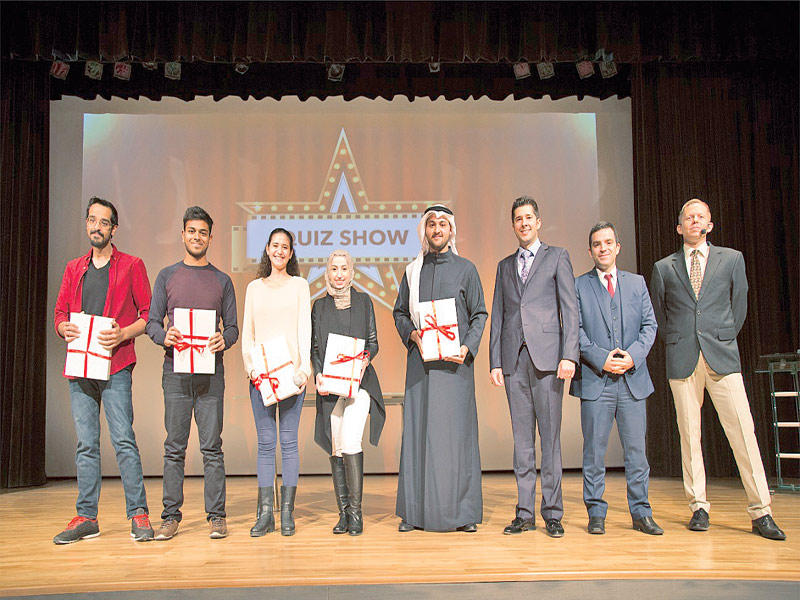 جانب من الفائزين في المسابقة