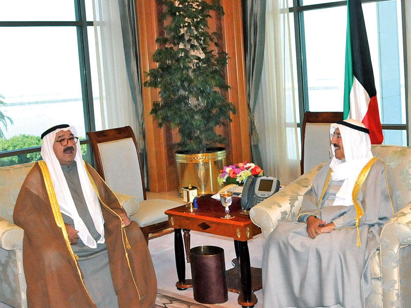 الأمير مستقبلاً النائب الأول أمس