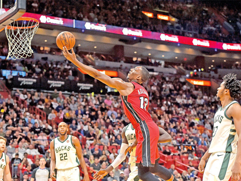 جانب من لقاء ميامي وميلوكي