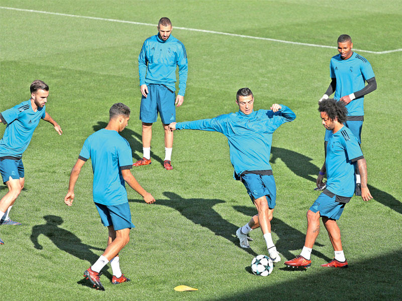 جانب من تدريبات سابقة لريال مدريد