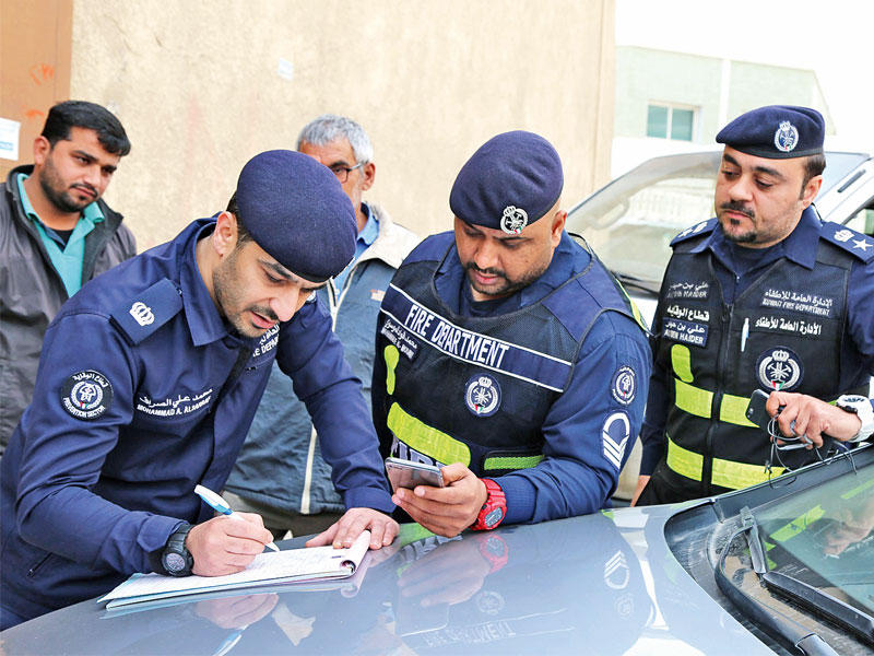 توجيه إنذار لأحد المحلات