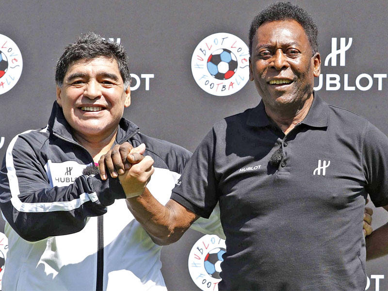 بيليه ومارادونا