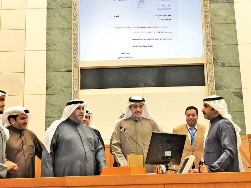 العتيبي والسبيعي خلال بروفة الاستجواب