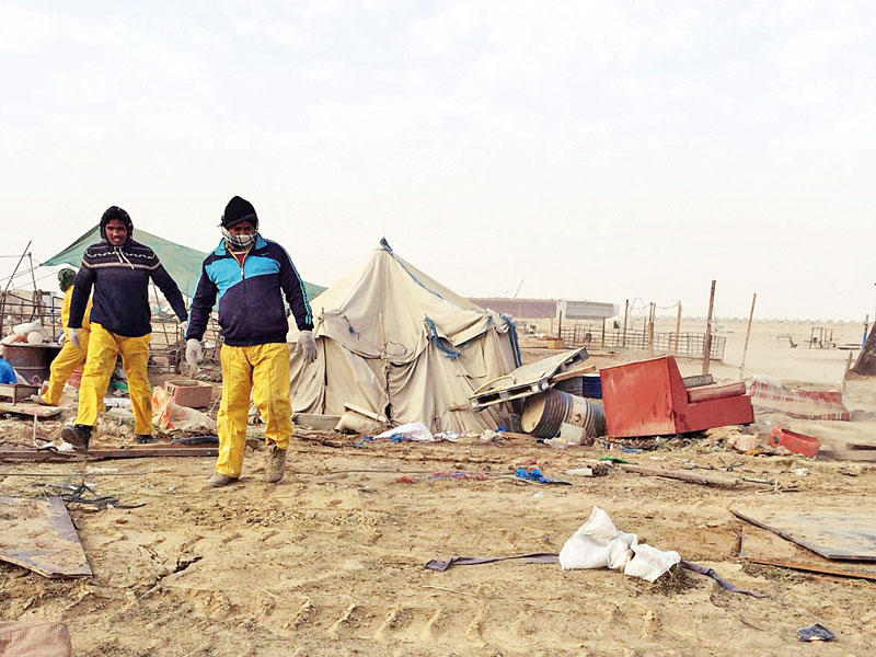 إزالة أحد المحاصير المخالفة