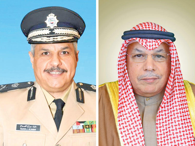 نائب رئيس مجلس الوزراء، وزير الداخلية الشيخ خالد الجراح  - وكيل الوزارة المساعد لشؤون الجنسية ووثائق السفر وشؤون الإقامة اللواء الشيخ مازن الجراح