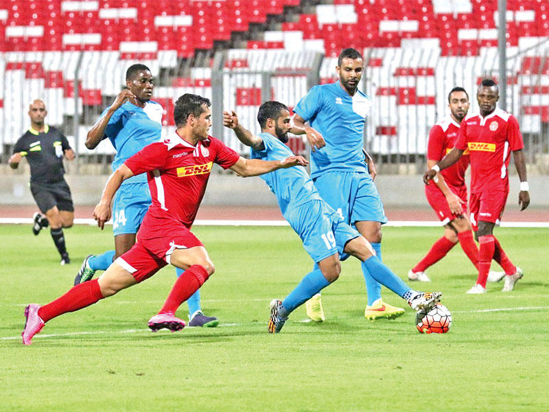 جانب من لقاء سابق بين المحرق والرفاعn