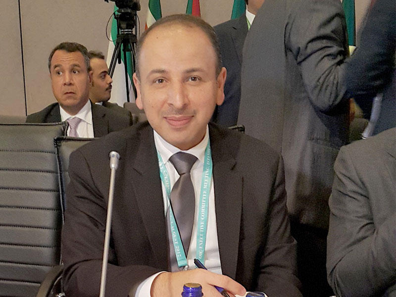  مساعد وزير الخارجية لشؤون المنظمات الدولية الوزير المفوض ناصر الهين