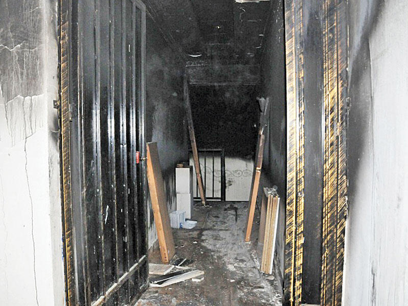 آثار الحريق