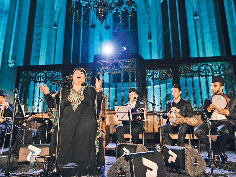 فريدة في إحدى حفلاتها