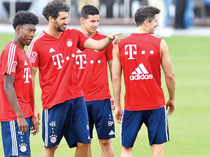 جانب من تدريبات بايرن ميونيخ