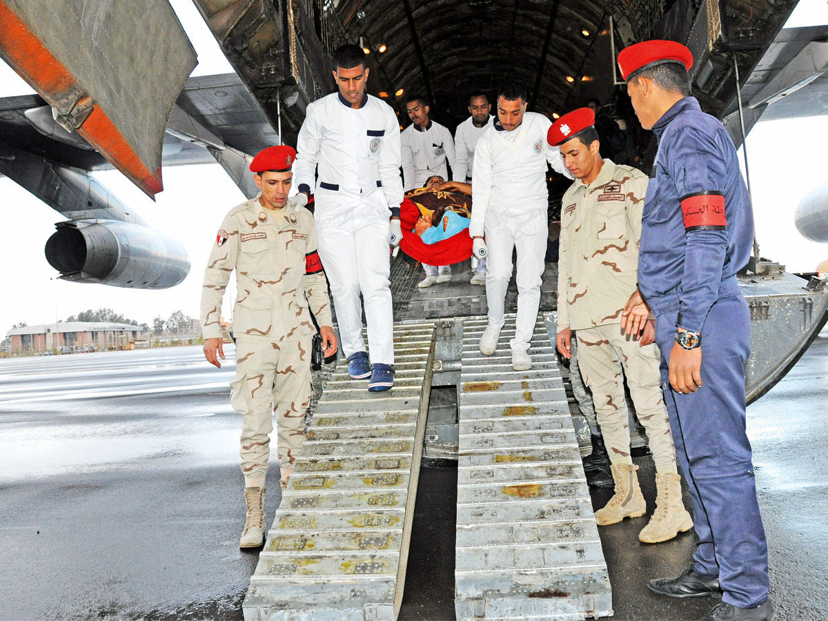 وصول مصابي هجوم بنغازي للعلاج بالقاهرة أمس الأول (الجريدة)