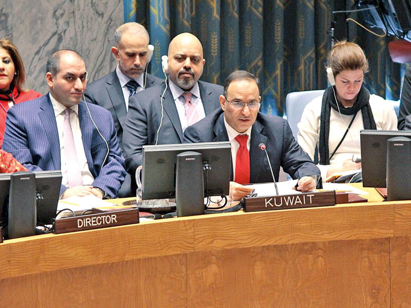  العتيبي يلقي كلمة الكويت امام مجلس الامن الدولي