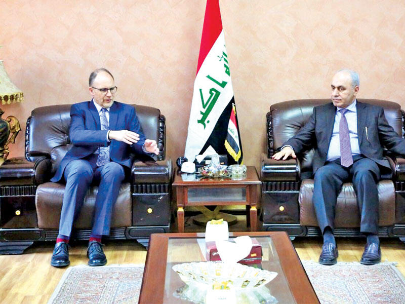  سيليمان خلال لقائه الجميلي