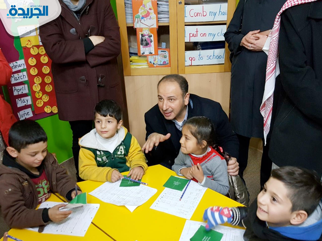 الهين يستمع إلى سبل تعليم الطلاب اللاجئين السوريين في المدارس اللبنانية