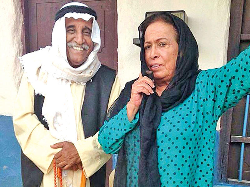 محمد جابر مع حياة الفهد في «بياعة النخي» 