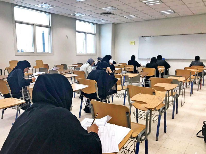 جانب من الاختبار