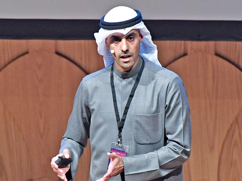 بدر الخرافي متحدثاً