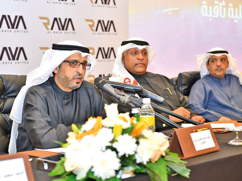 جاسم الفجي خلال المؤتمر الصحافي