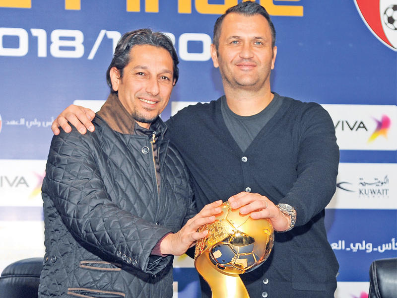 أبوزمع وداليبور خلال المؤتمر الصحافي