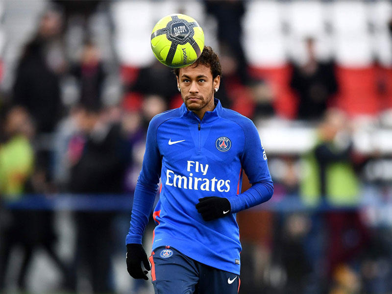 نيمار خلال تدريبات سان جرمان