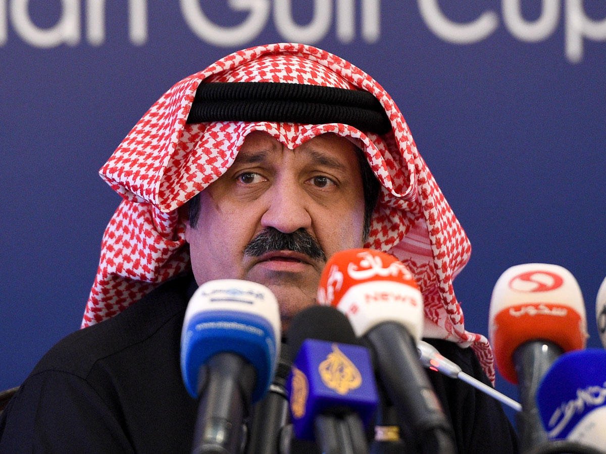 رئيس الاتحاد الكويتي لكرة القدم الشيخ أحمد اليوسف