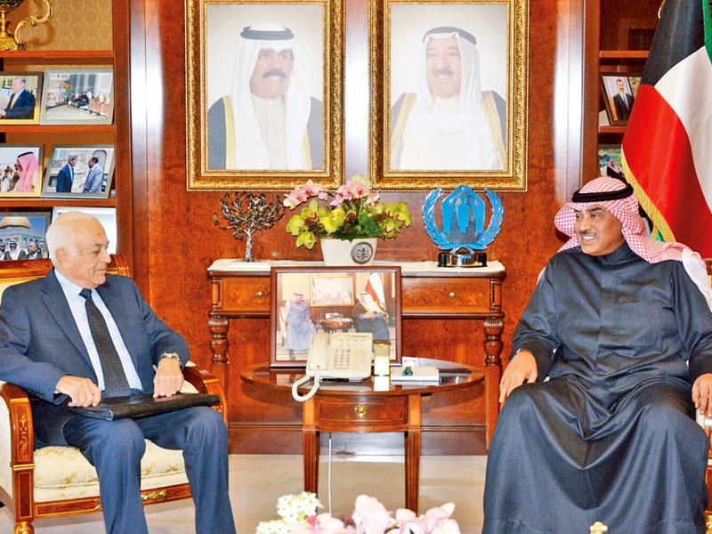 صباح الخالد مستقبلاً نبيل العربي أمس