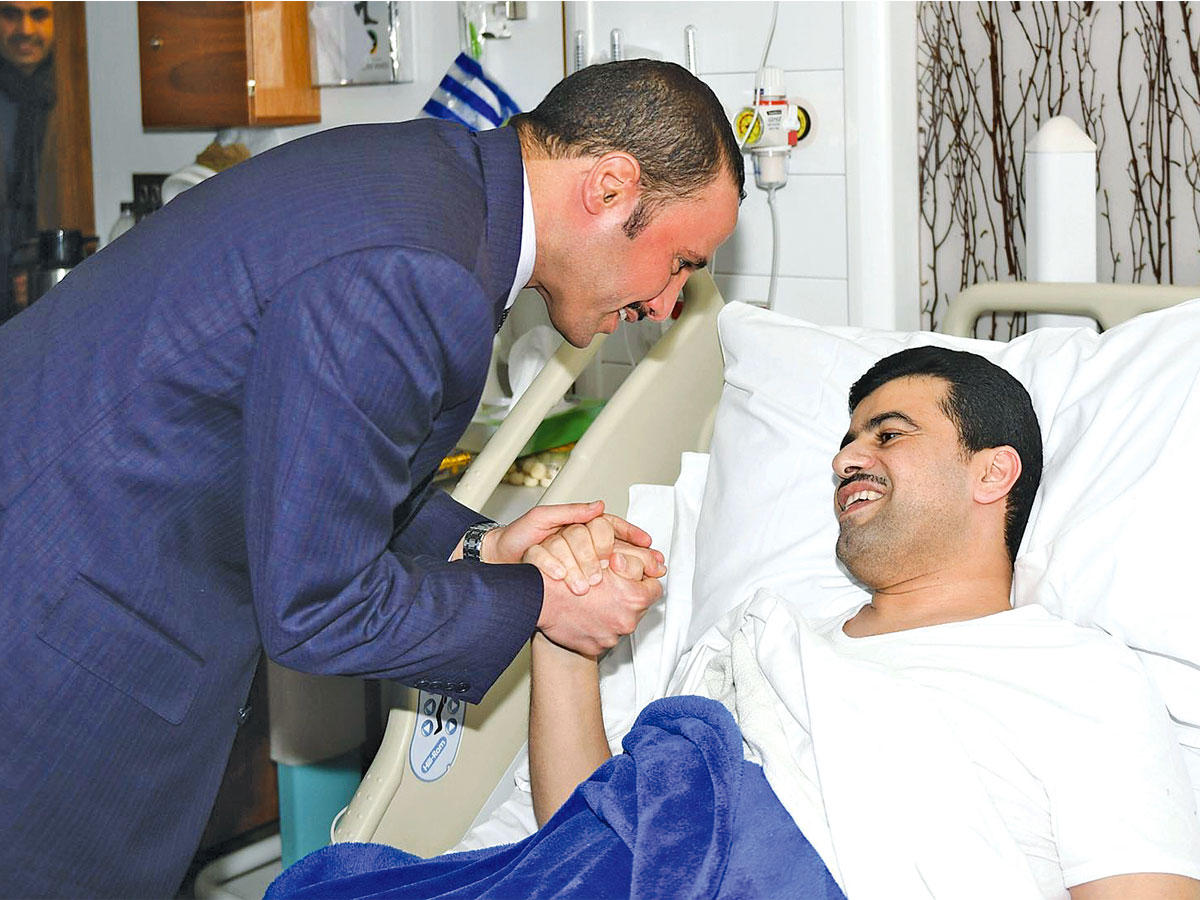 الغانم خلال زيارته للسويط