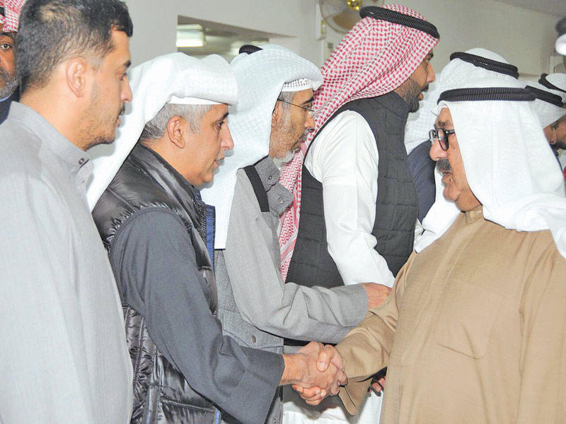 الصباح معزيا ذوي العبيد