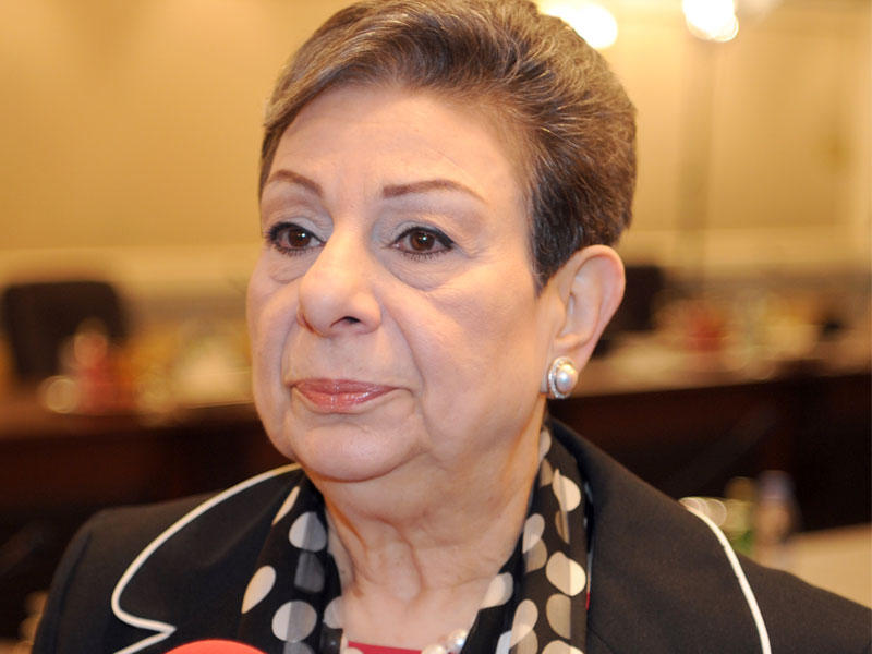 عضوة اللجنة التنفيذية لمنظمة التحرير الفلسطينية  د. حنان عشراوي