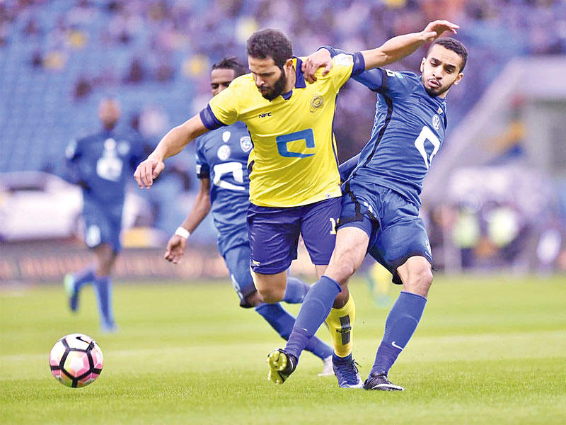 النصر والهلال في ديربي سابق