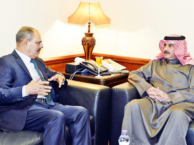 الدعيج أثناء لقائه اللامي