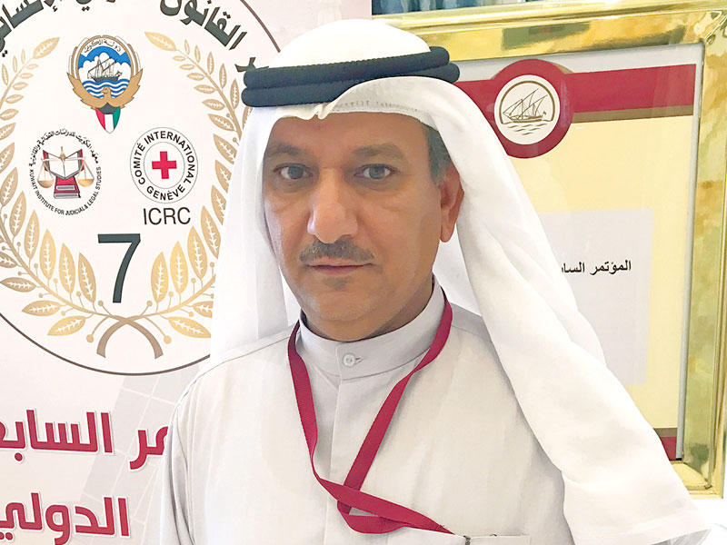 مدير معهد الكويت للدراسات القضائية والقانونية ووكيل محكمة الاستئناف المستشار عويد الثويمر